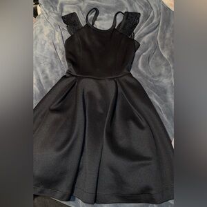 Girls black dress worn once in great condition